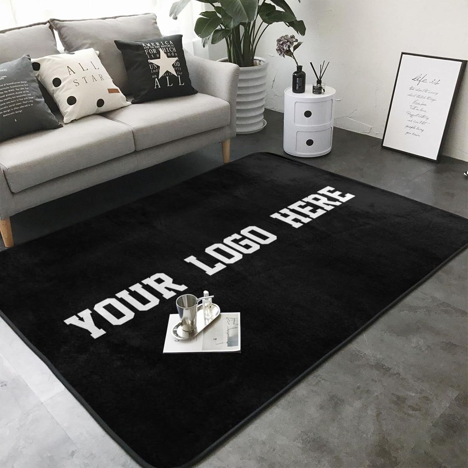 Home Bathroom Images - Tapis personnalisé sur mesure avec votre