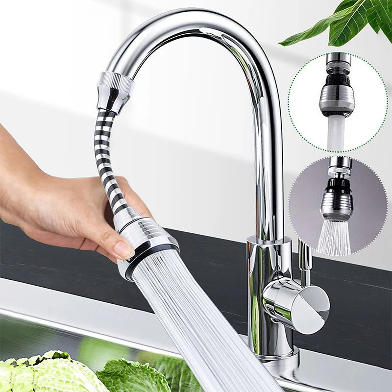 Home Bathroom Taps - Buse d'extension de robinet rotative, réglable,