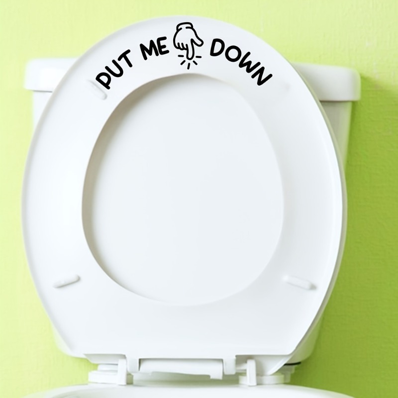 Home Bathroom Design Ideas - 2 autocollants amusants pour toilettes «