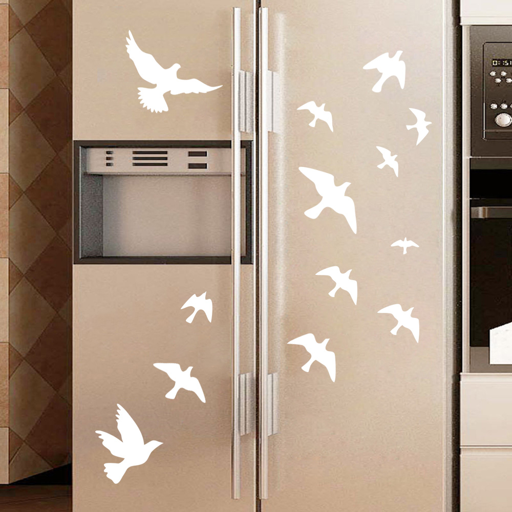 Home Bathroom Wall Tiles - Autocollants muraux oiseau décoration de maison