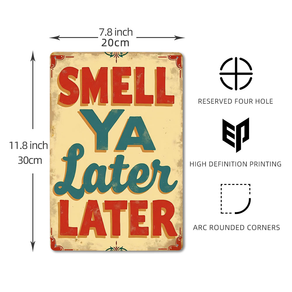 Panneau métallique Vintage ave - Home Bathroom Rules avis et prix