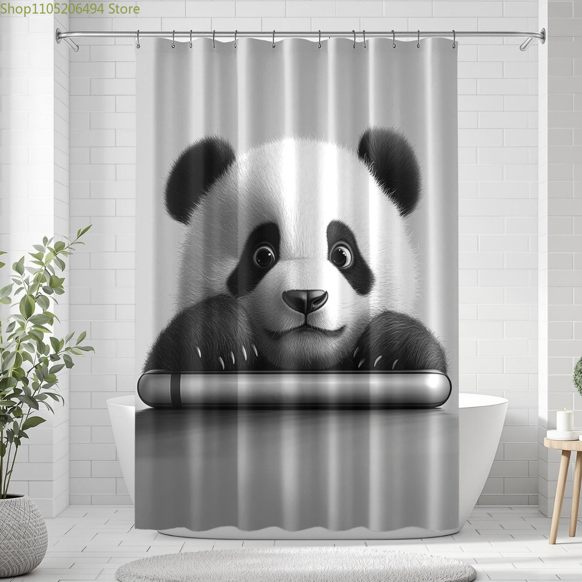 Rideau de douche mignon avec m - Home Bathroom Design Ideas avis et prix