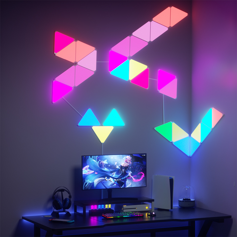 Lampe LED triangulaire hexagon - Home Bathroom Images avis et prix