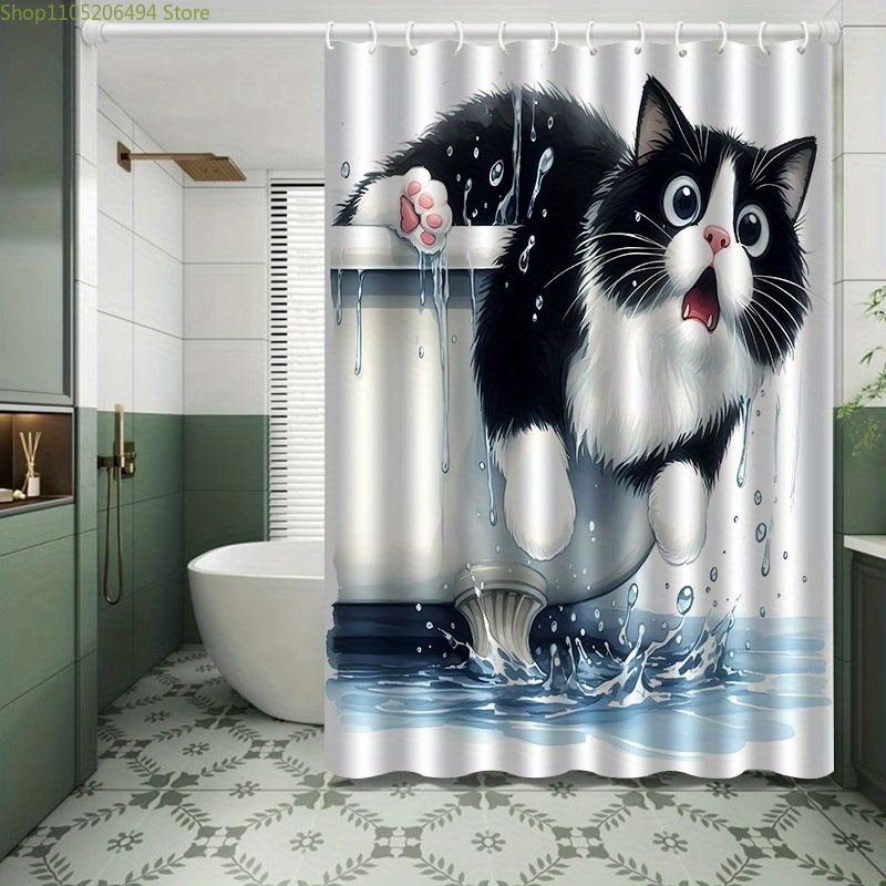 Rideau de Douche Amusant avec  - Home Bathroom Design Ideas avis et prix