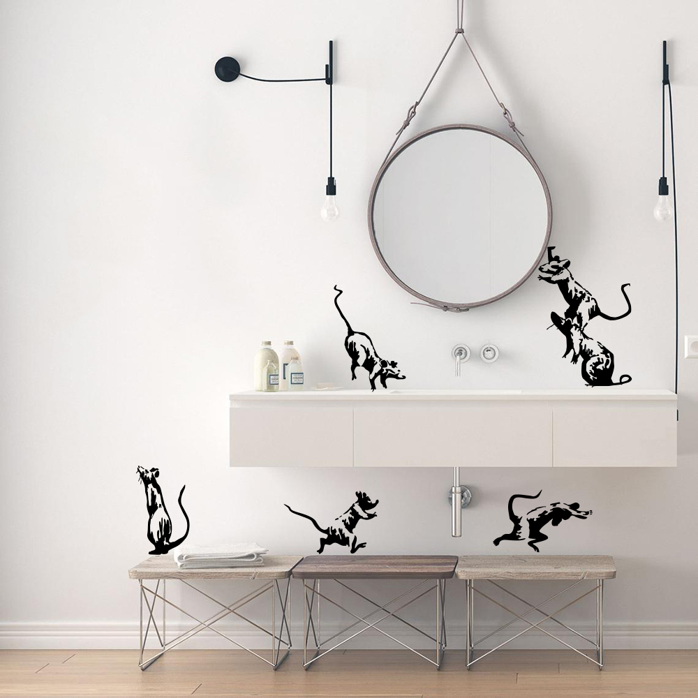 Autocollant mural Banksy Toile - Home Bathroom Wall Tiles avis et prix