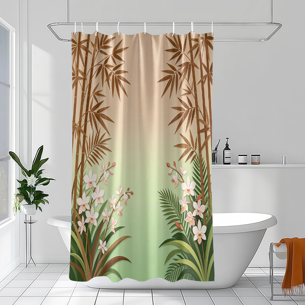 Rideau de douche tropical impe - Home Bathroom Design Ideas avis et prix