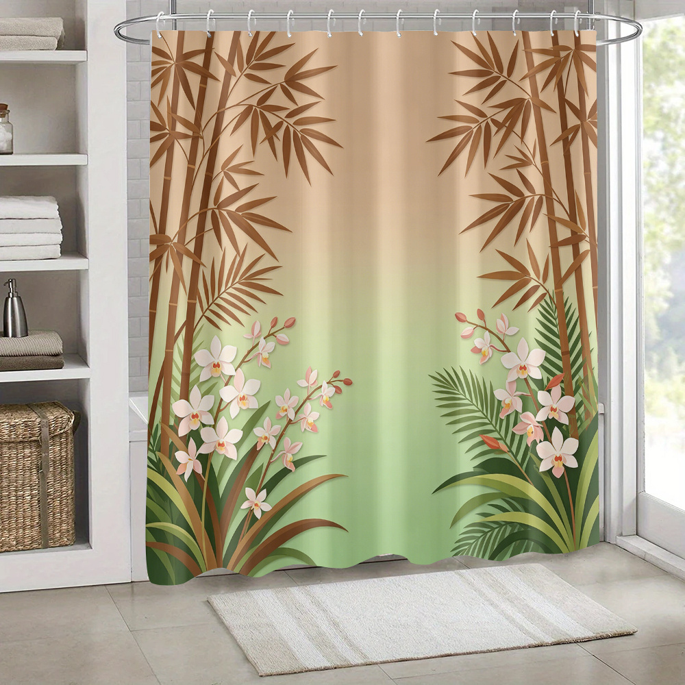 Rideau de douche tropical impe - Home Bathroom Design Ideas avis et prix