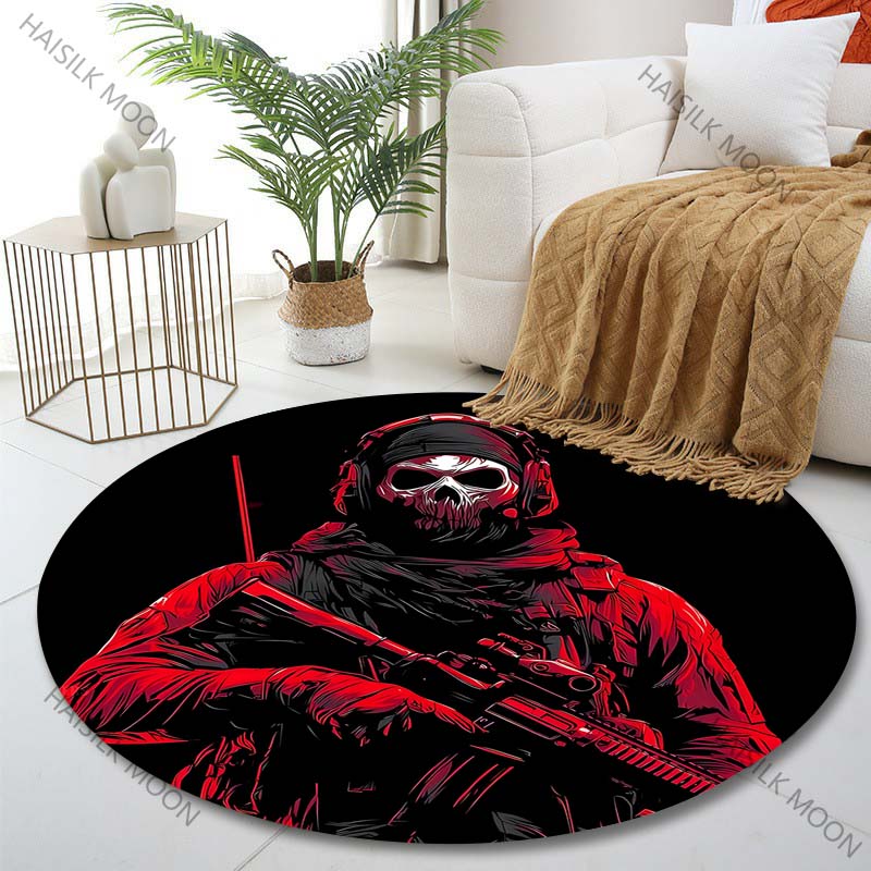 Tapis rond imprimé avec motif  - Home Bathroom Images avis et prix