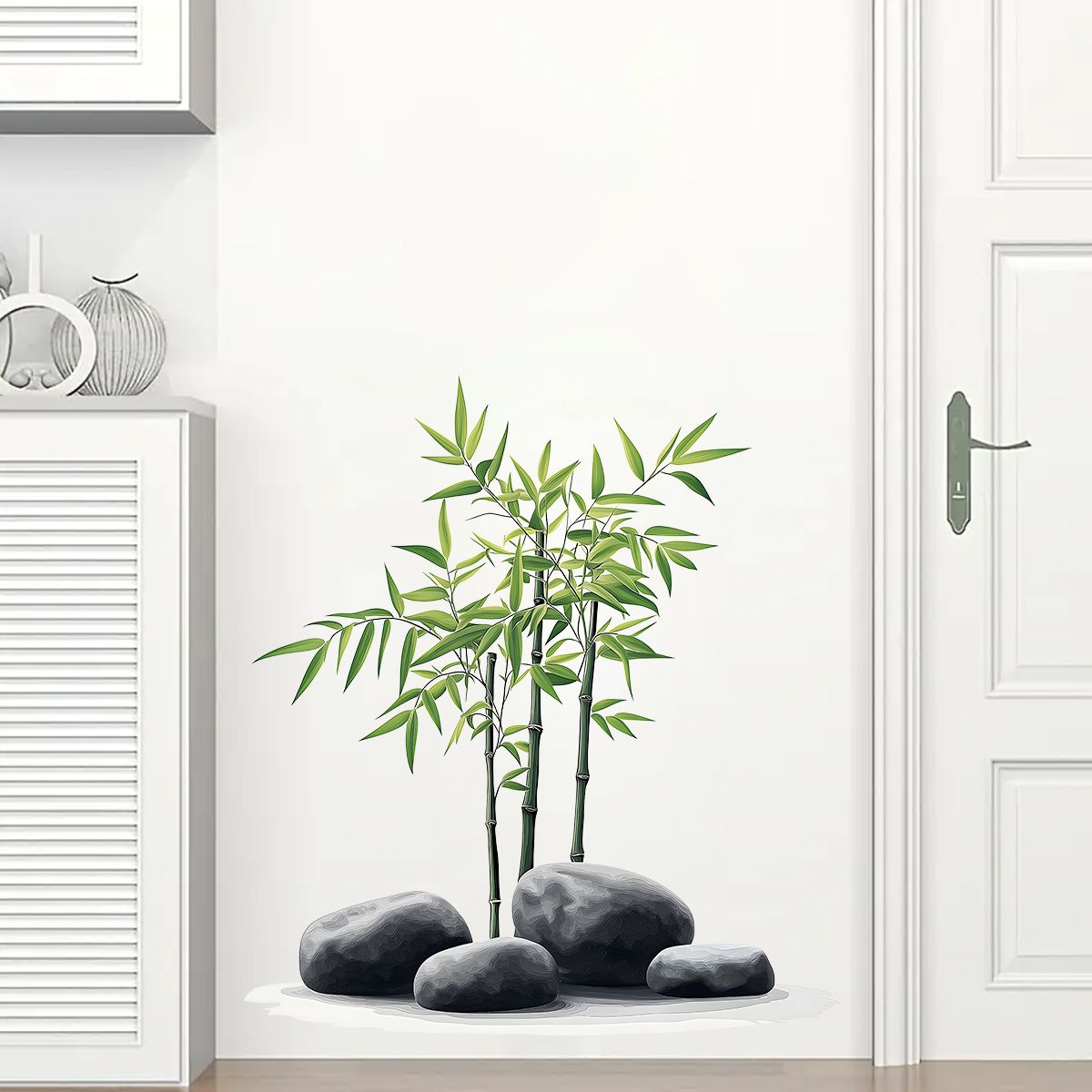 Autocollant mural en bambou à  - Home Bathroom Wall Tiles avis et prix