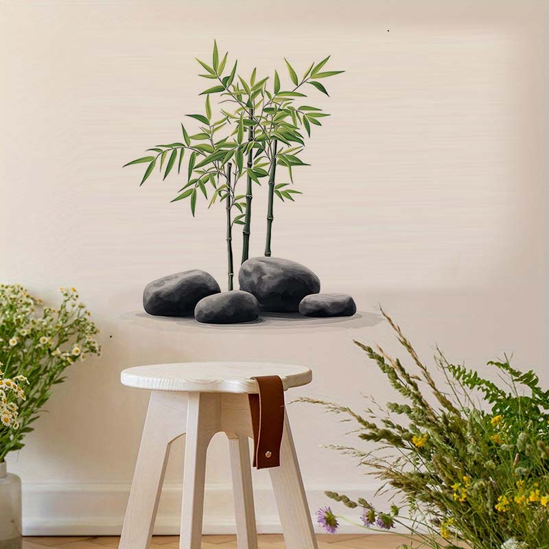 Autocollant mural en bambou à  - Home Bathroom Wall Tiles avis et prix