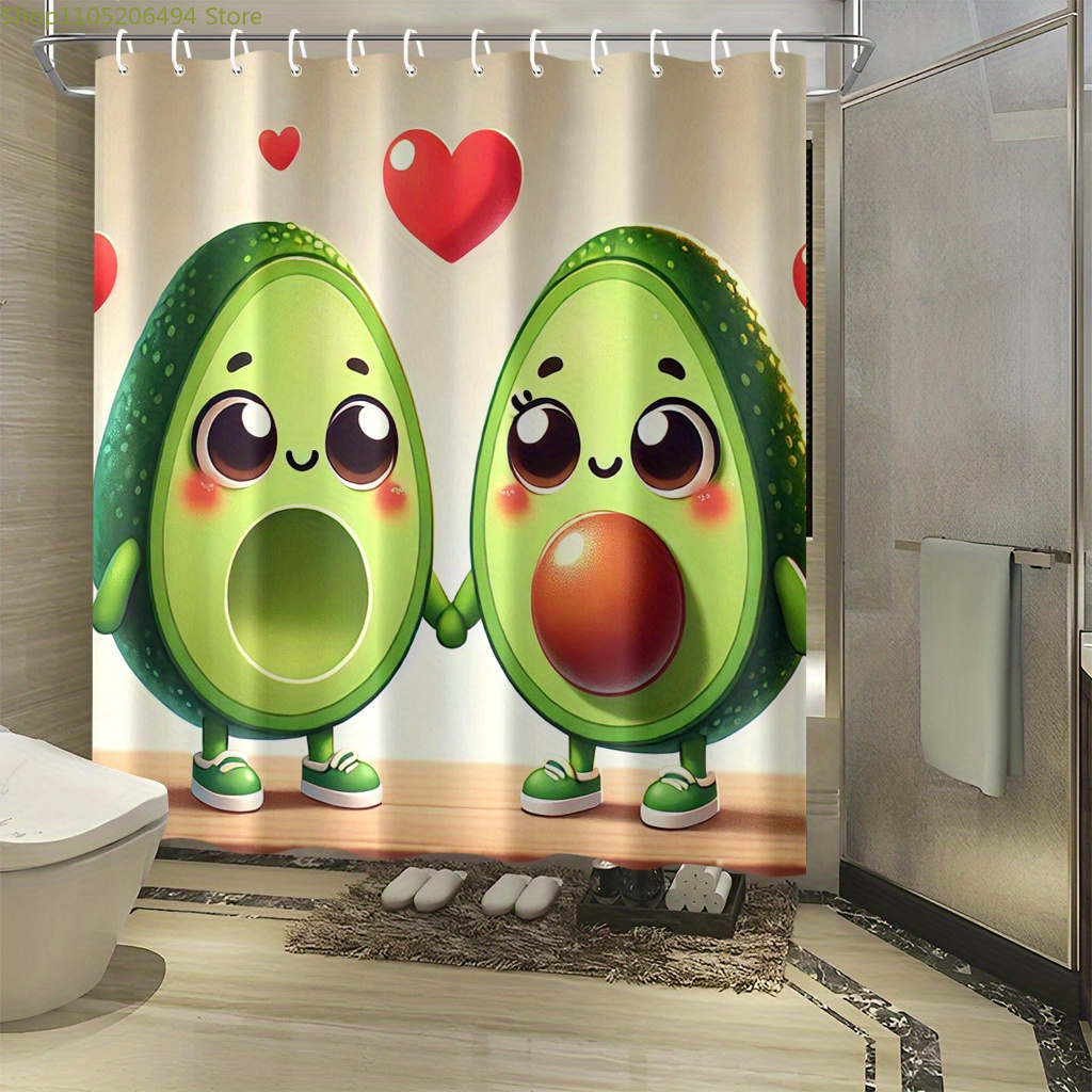 Rideau de Douche Mignon Motif  - Home Bathroom Design Ideas avis et prix