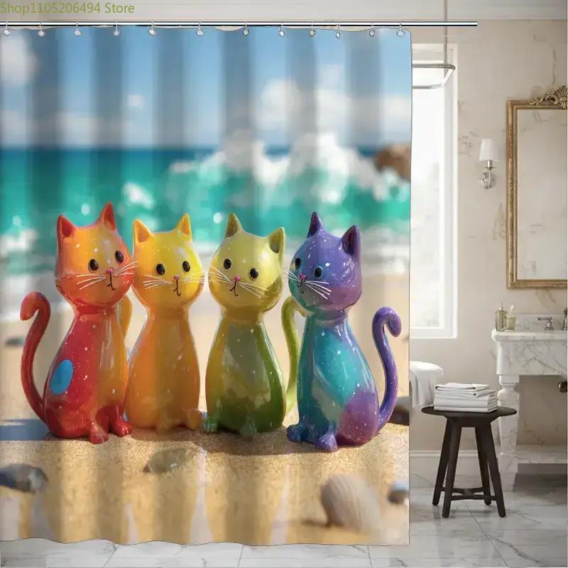 Rideau de Douche Arc-en-ciel C - Home Bathroom Design Ideas avis et prix