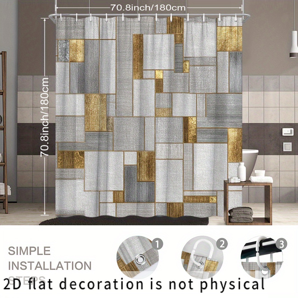 Rideau de douche imperméable à - Home Bathroom Tiles Design avis et prix